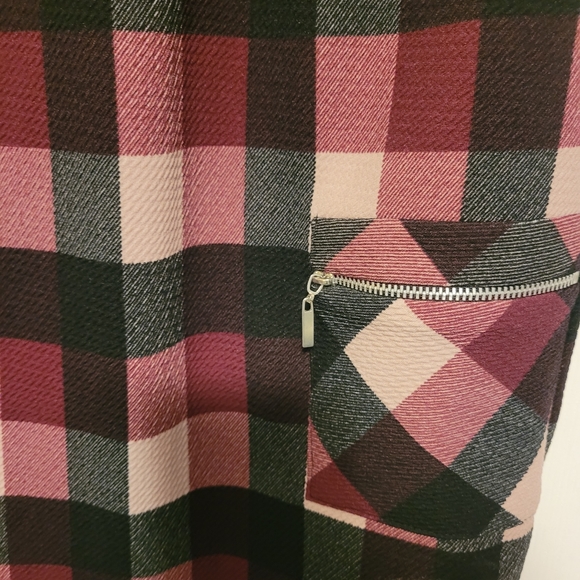 Dorothy Perkins retro plaid tunic shirt - Picture 2 of 13